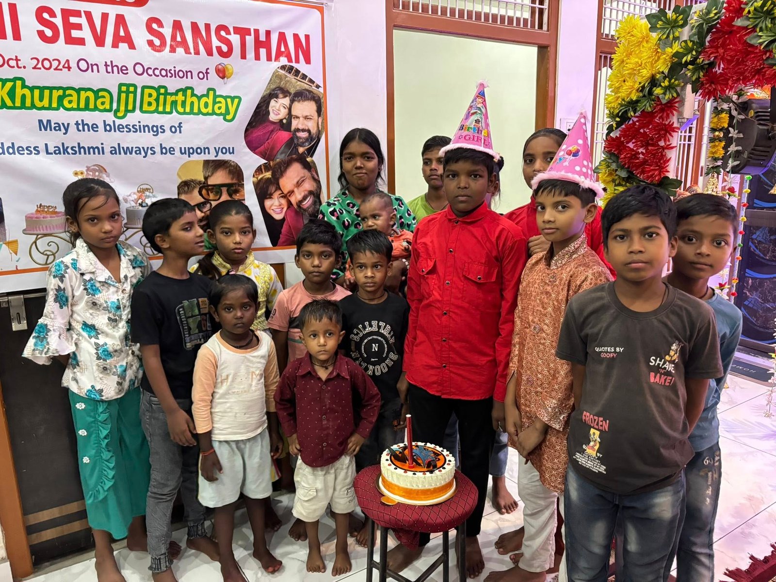 G.P.S. Khurana Birthday Celebration Lakshmi Ashram with poor woman & Children.